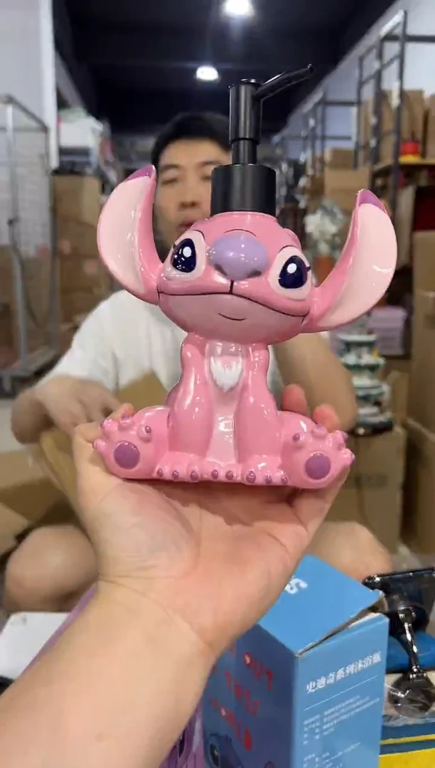 瓷片树脂新款原盒安琪按压瓶