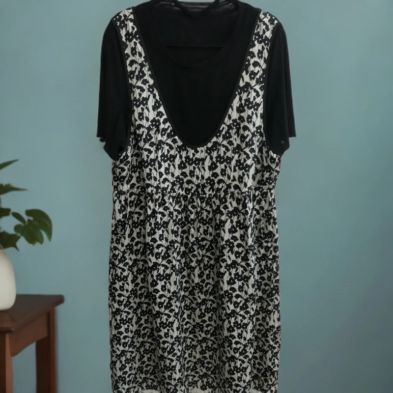 AB-25506夏季背带款假两件一体连衣裙