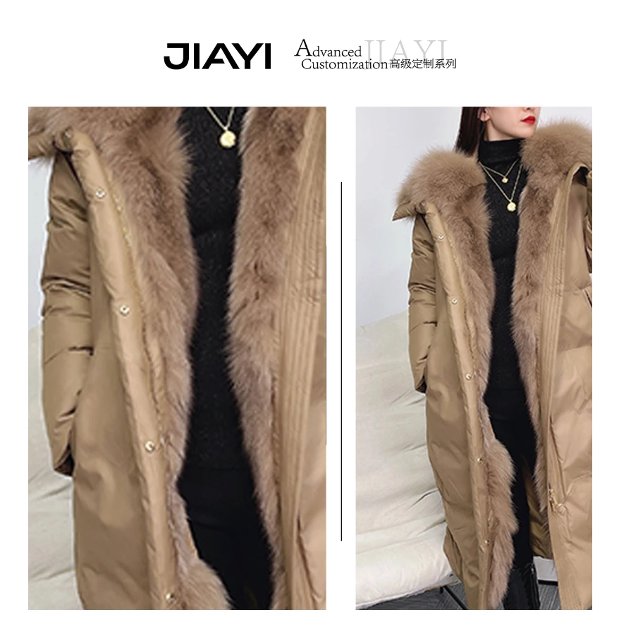 【嘉一】中长款气质羽绒服外套19239