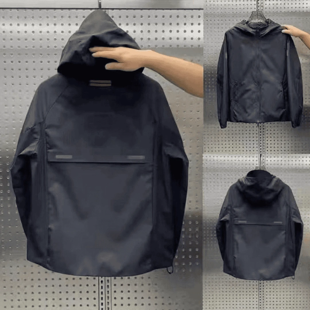 2025春夏季男士大码冲锋衣爆款户外连帽轻薄简约夹克防风情侣外套