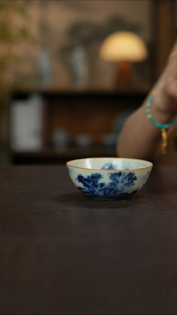 杯景德镇陶瓷杯碗柴烧多人瑕疵