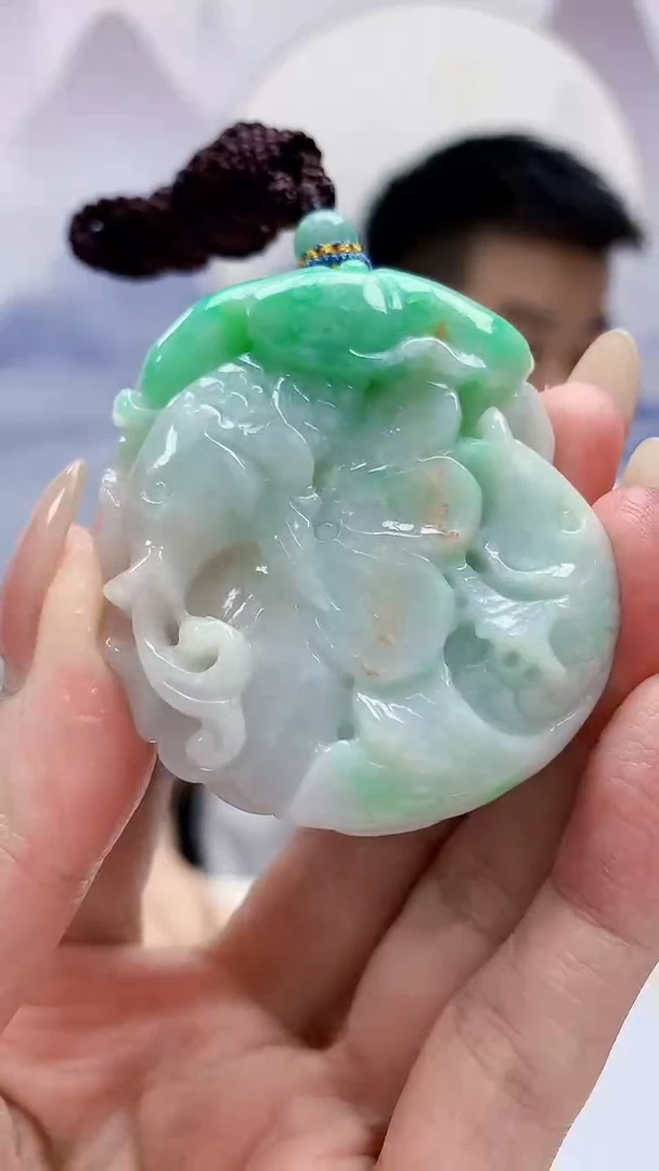 未镶嵌定制翡翠5028MM-毛货挂件67