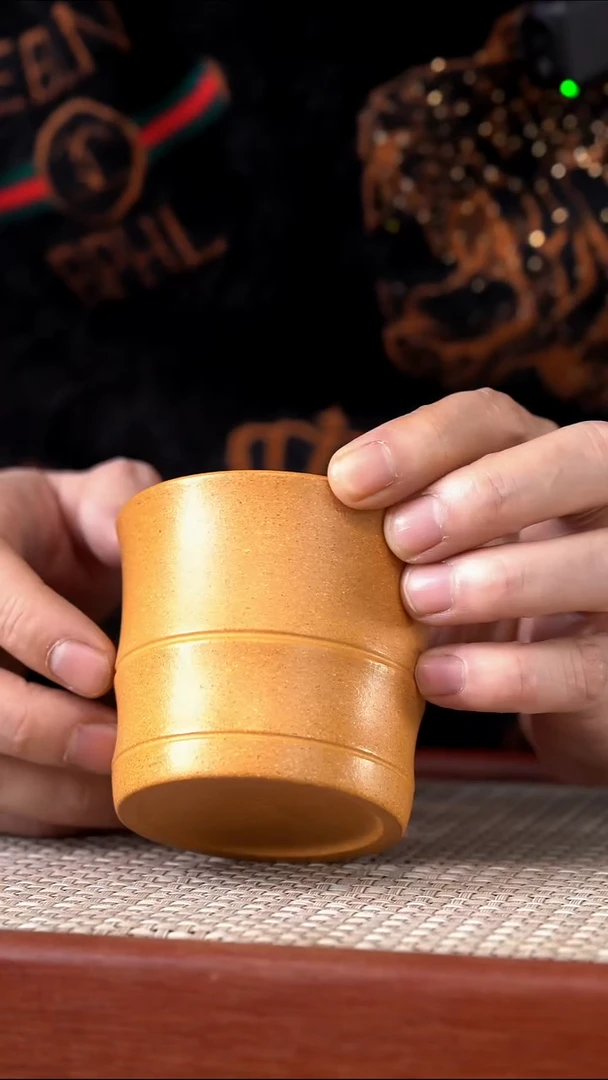 茶杯紫砂黄金段主人杯