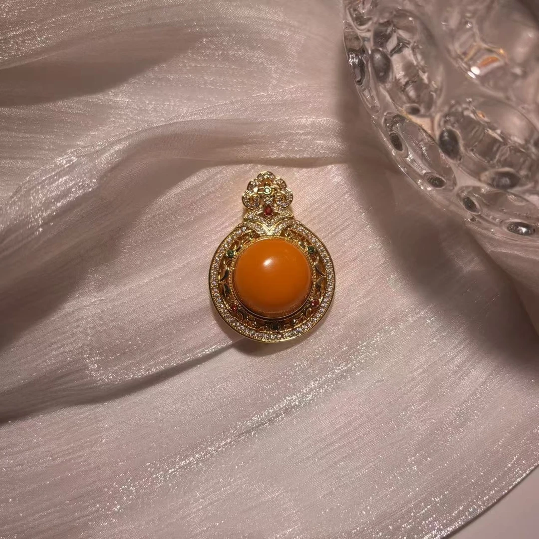 [粉丝专属]高奢臻品天然蜜蜡吊坠XKML154（多样性发货）