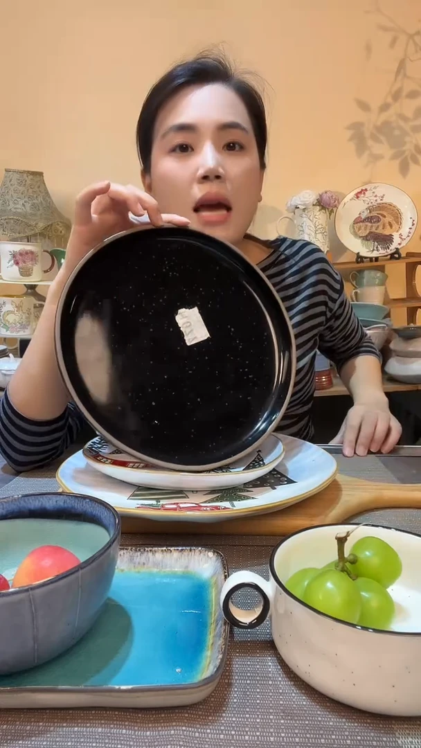 瓷片10.5英寸盘 微瑕介意勿拍