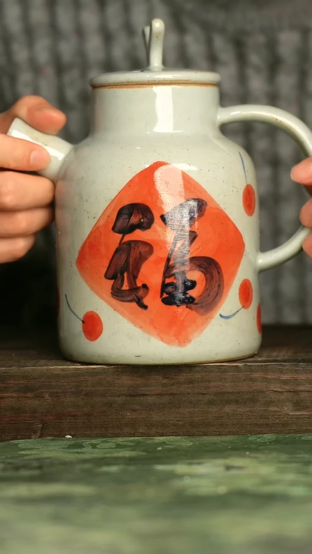 陶瓷青诗集手工手绘瓷器