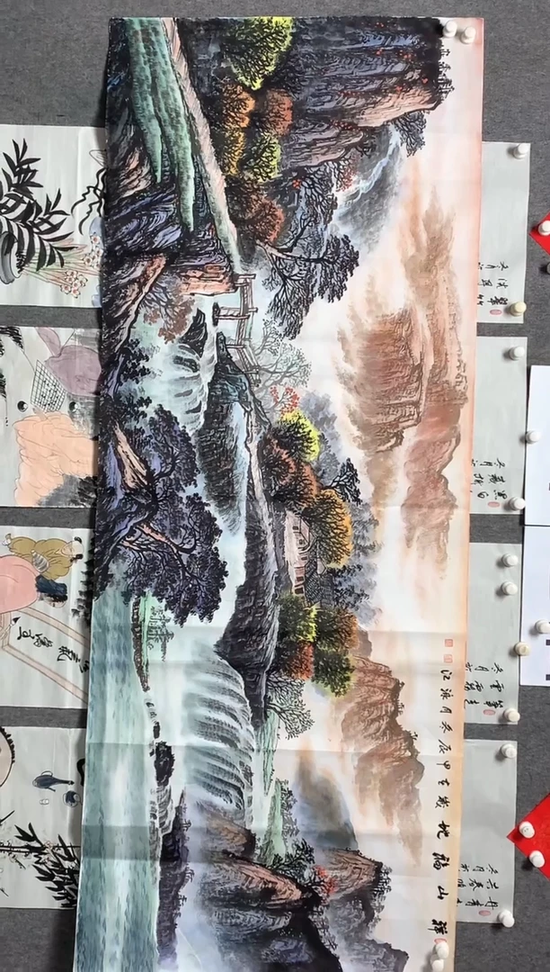 【闪购商品】国画沈泳江手绘 小六尺180*70cm