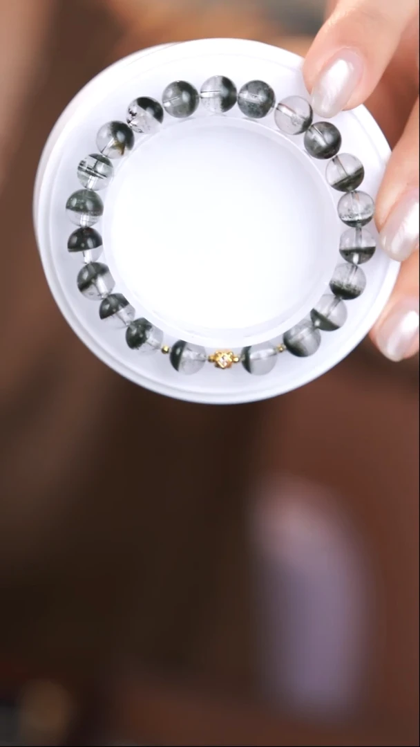 18K金镶嵌手链水晶@