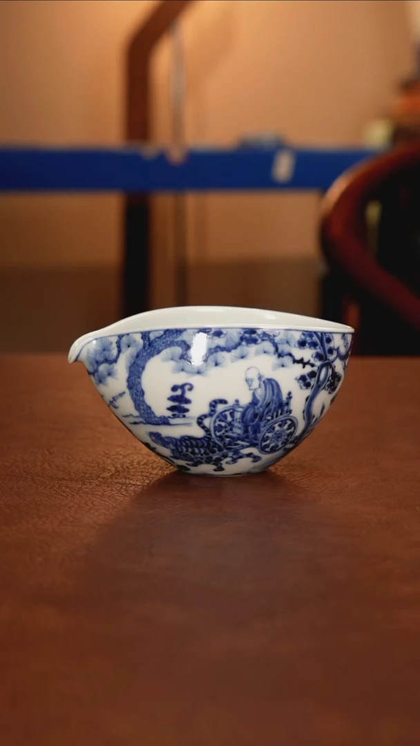 景德镇瓷器，青花瓷手绘茶具~