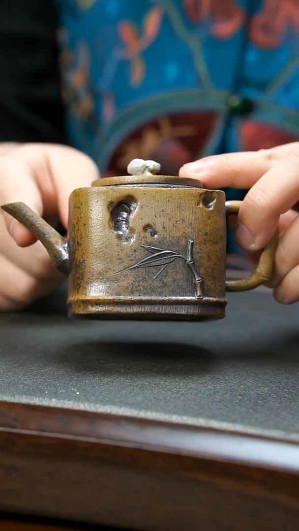 【闪购商品】紫砂茶壶竹节四方壶微瑕