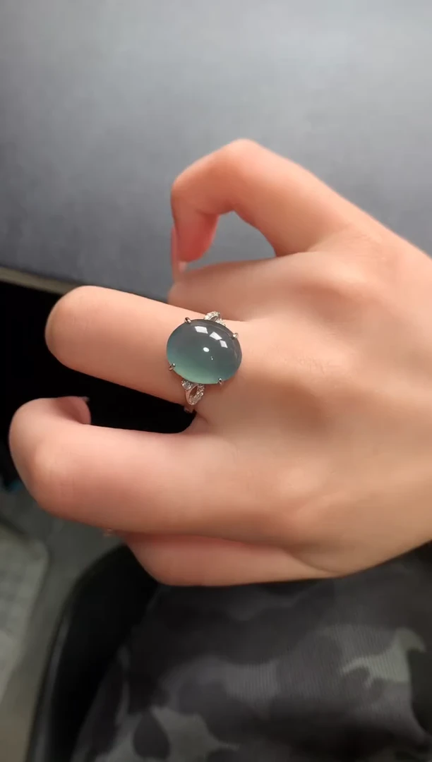 【闪购商品】翡翠戒指银S925镶嵌521341