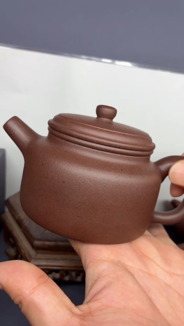 茶壶紫砂台西紫泥  炮嘴德钟