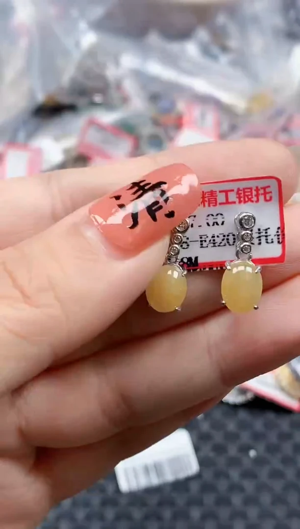 银S925镶嵌戒指翡翠天然A货缅甸翡翠