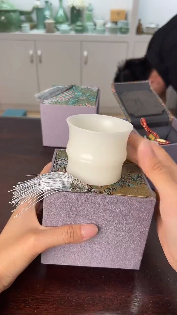 龙泉云间青瓷小米茶器