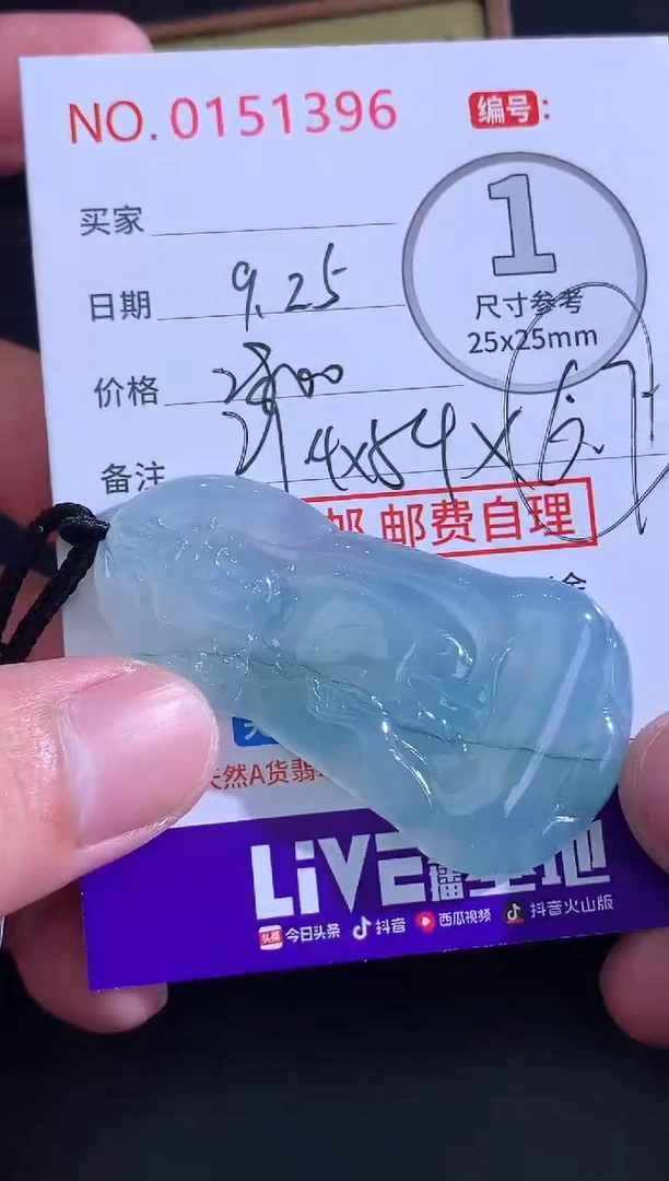 颈饰未镶嵌翡翠黑****发！