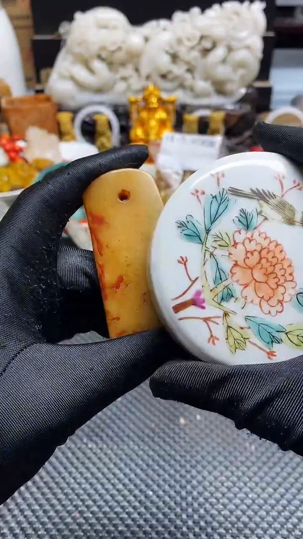 【闪购商品】瓷片瓷片瓷器 摆件1个