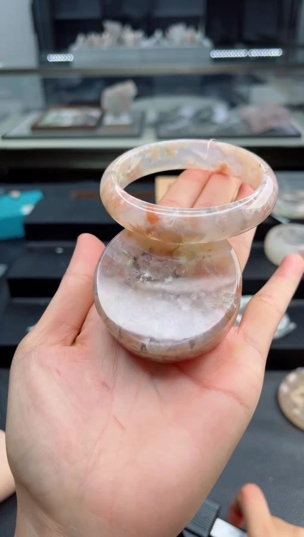 石英质玉手镯未镶嵌58圈口（赠送镯心）S986270