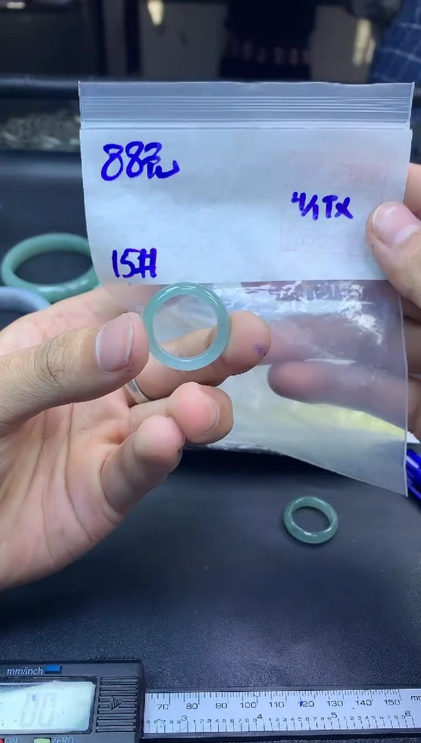 未镶嵌定制翡翠全36戒圈15#88元多样性拍一发一毛货需抛光