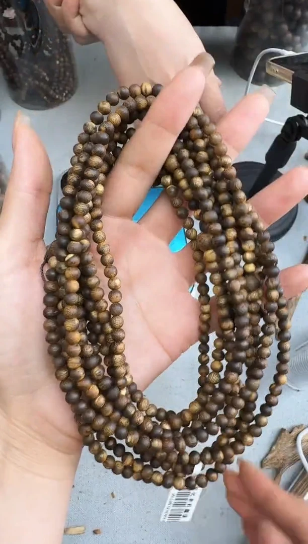 沉香手串0509张勺子圆珠多圈多样性发一