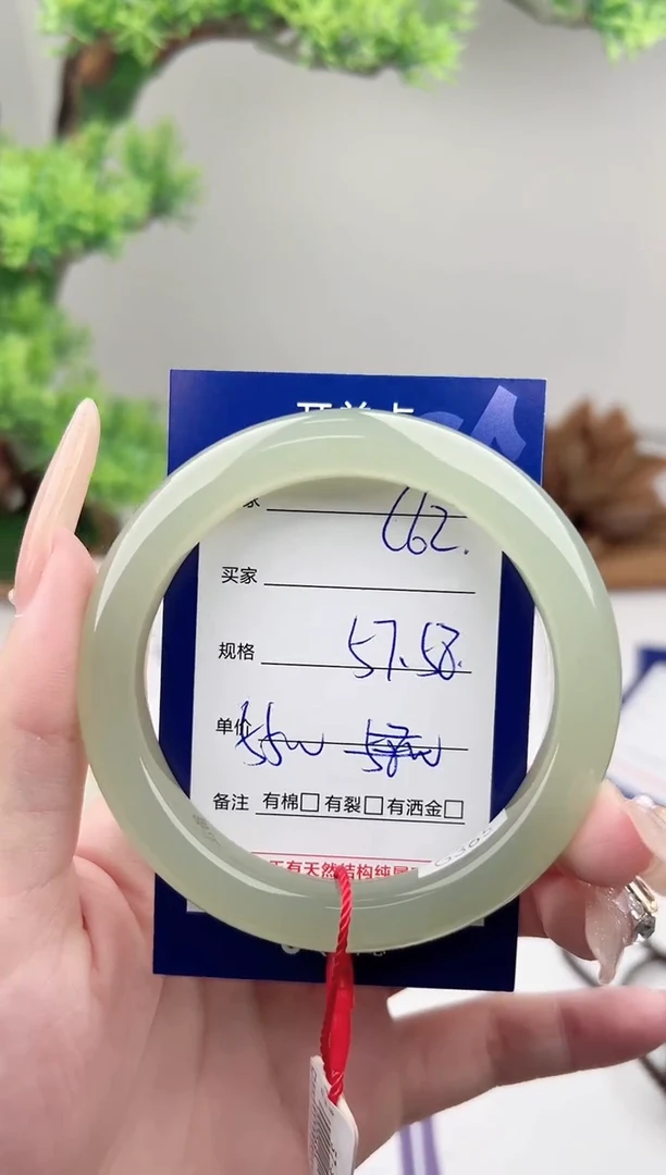 未镶嵌手镯和田玉微色差C62
