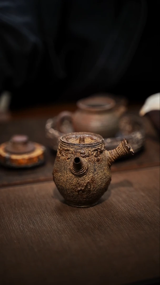 全手工制作  南蛮侧把壶