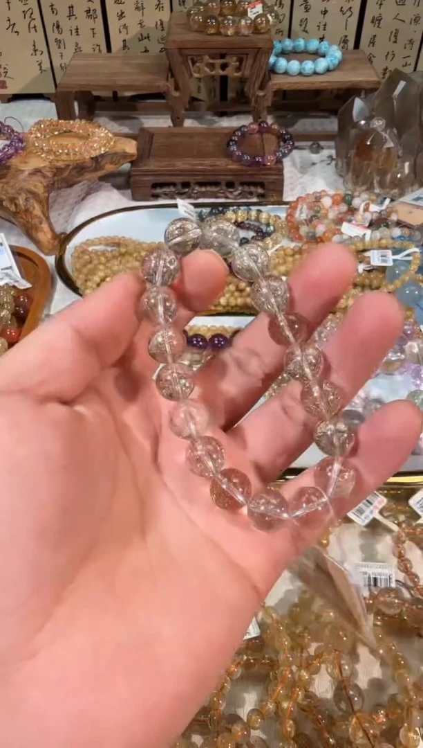 未镶嵌手串水晶朋****女SJ-695银发晶