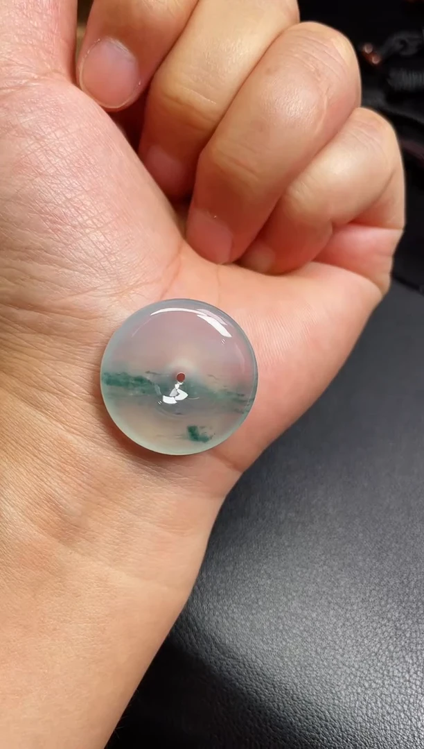 颈饰未镶嵌翡翠【25】平安扣 尺寸 26.8   6.1mm