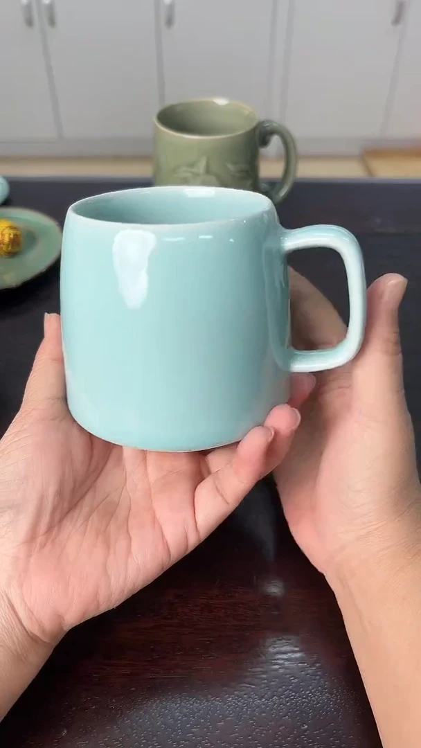 龙泉云间青瓷小米茶器