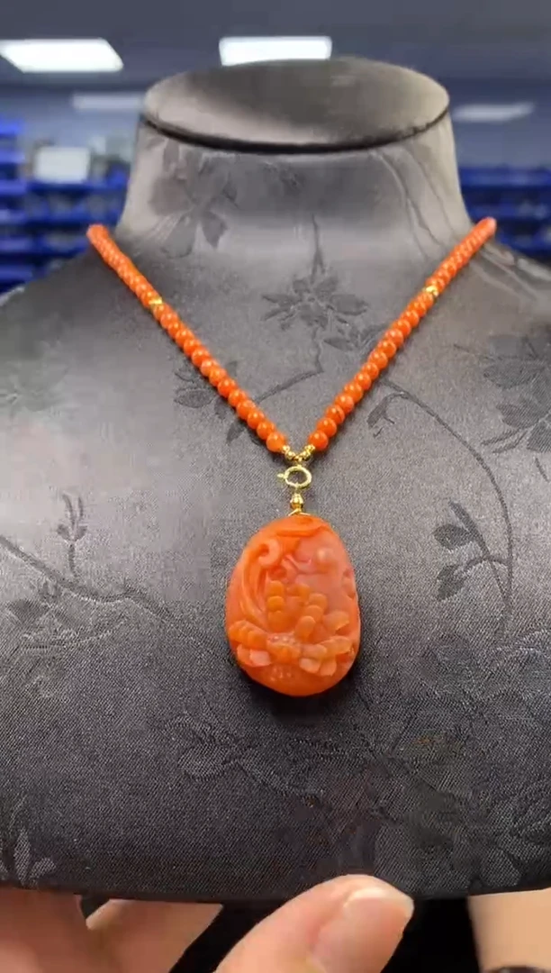 颈饰未镶嵌南红玛瑙G08969