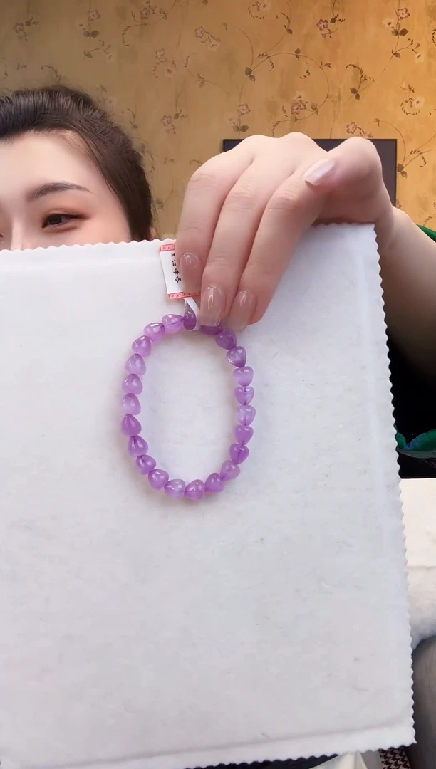 【闪购商品】锂辉石手串未镶嵌紫锂辉手串1097