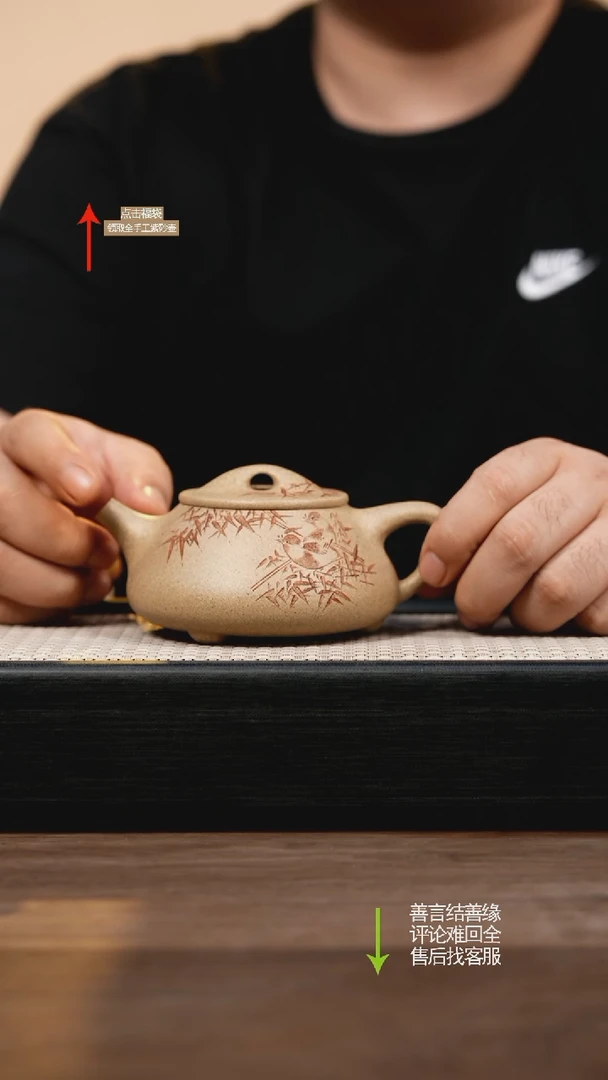 茶壶紫砂白芝麻段景舟石瓢