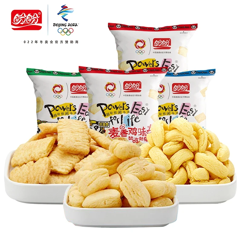 盼盼麦香鸡味块55g*2大包烧烤墨西哥膨化薯片办公室休闲零食小吃