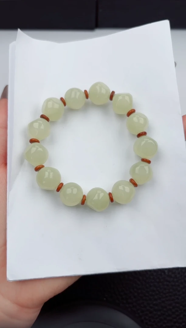 【闪购商品】和田玉手串未镶嵌0333微色差T