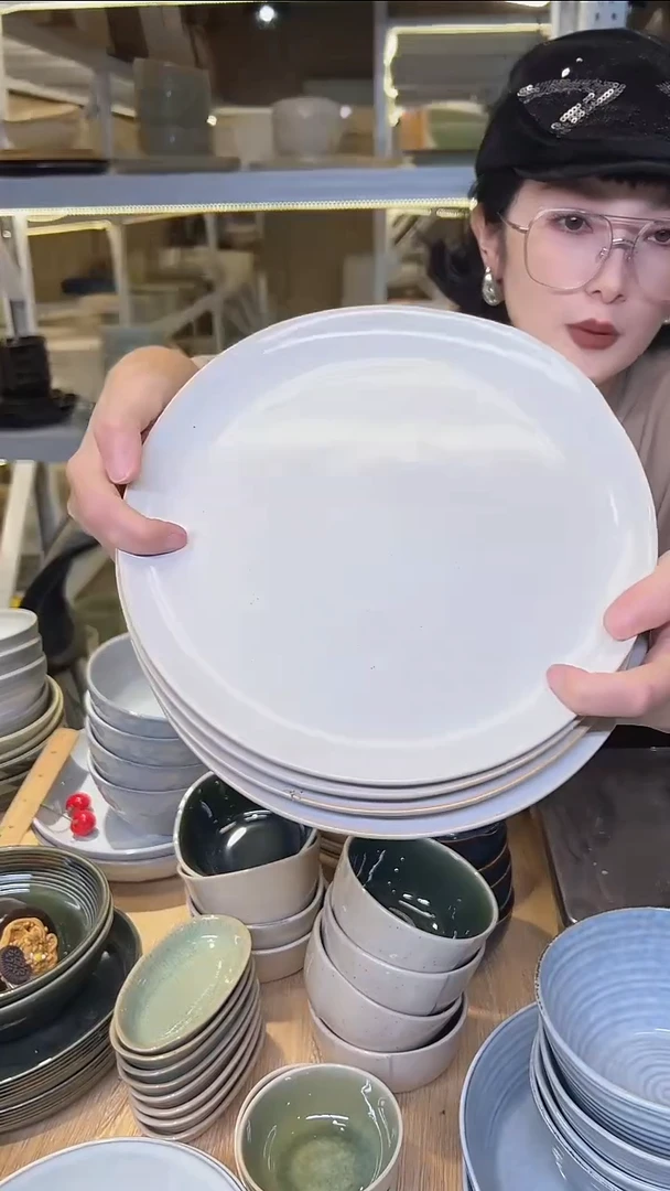 瓷169高温釉下彩陶瓷餐具默认微瑕