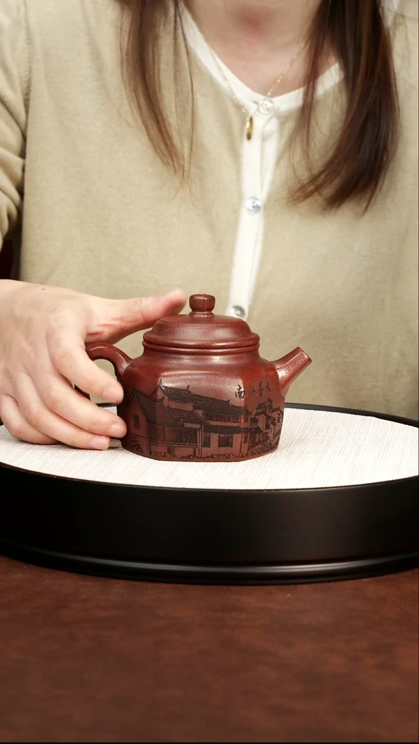 茶壶紫砂江南德钟龙山古乌泥 周昌荣