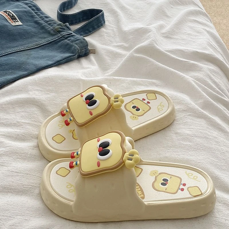 小面包趣味eva可拆卸拖鞋休闲防滑不臭夏季新款学生宿舍一字拖女