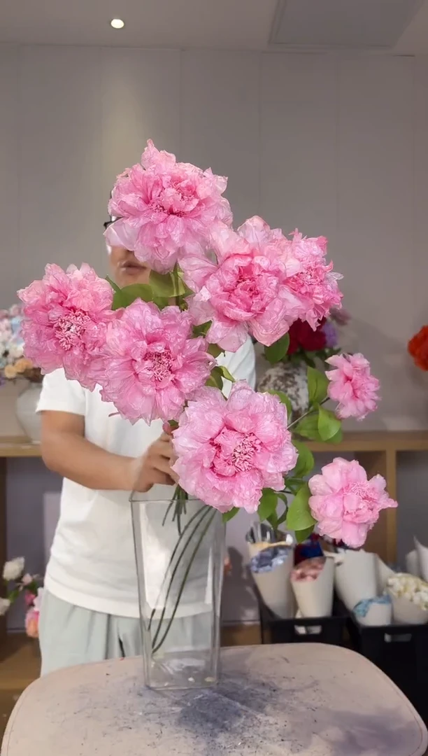 永生落日珊瑚6枝 粉