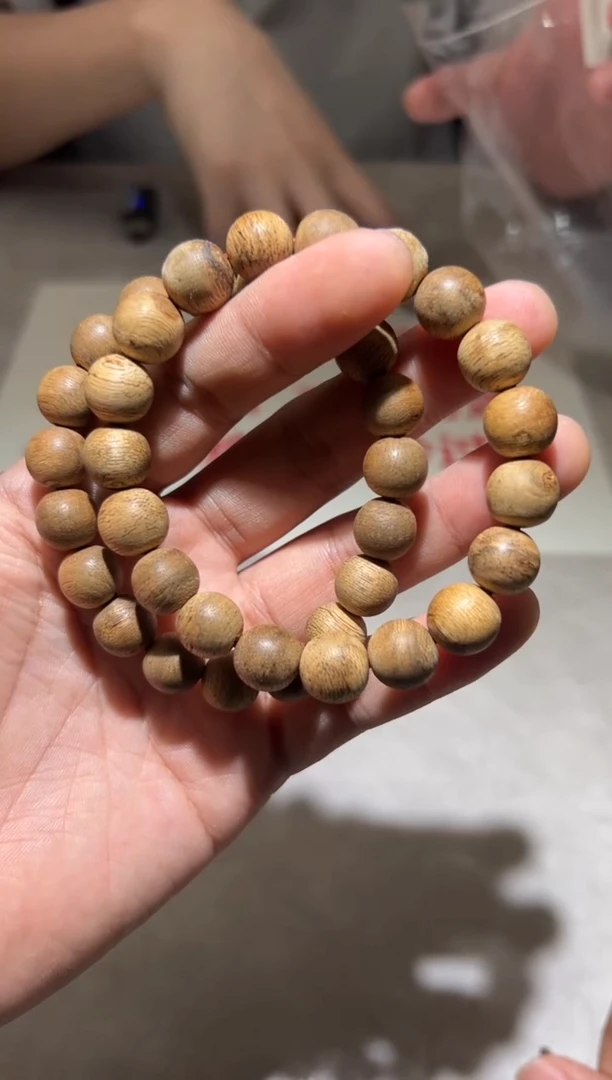 沉香手串天然野金三角圆珠11mm 多样性发其一