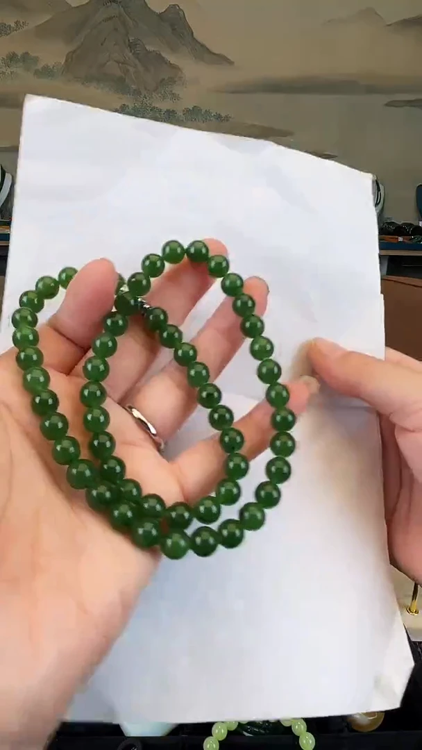 颈饰未镶嵌和田玉卡8妈妈链