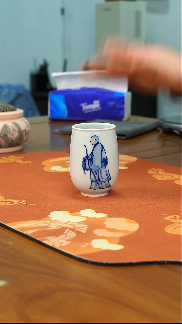 袁军手绘陶瓷主人杯
