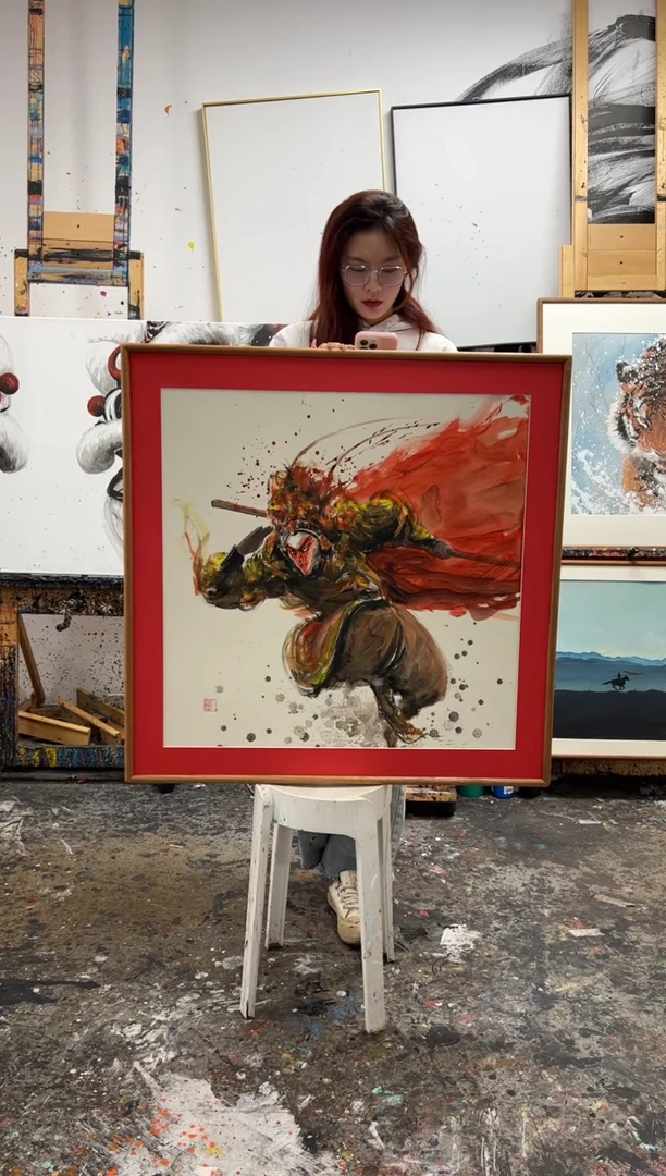 【闪购商品】丙烯画画江湖精装大圣泼彩