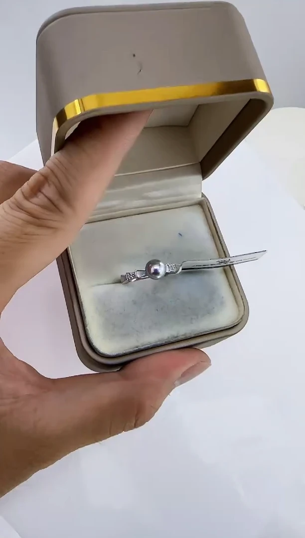 银S925镶嵌海水珍珠DAy359 戒指7