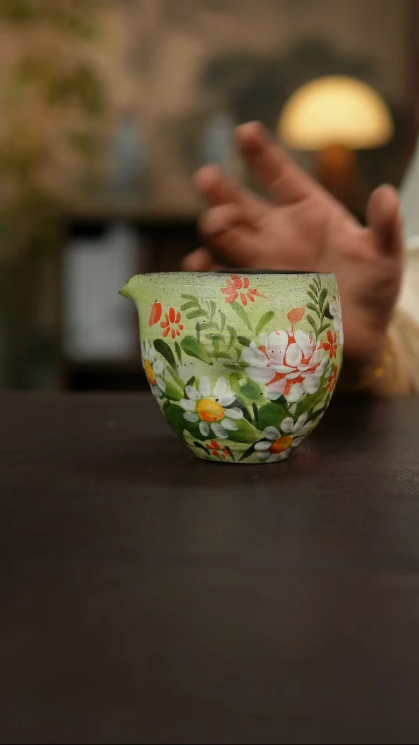 杯景德镇陶瓷杯碗柴烧多人