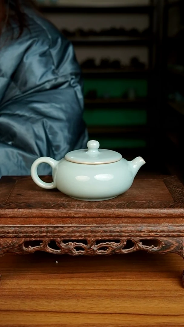 杯天青矮明炉壶一级开片