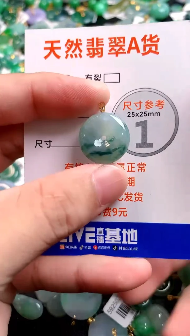 颈饰18K金镶嵌翡翠0365554111