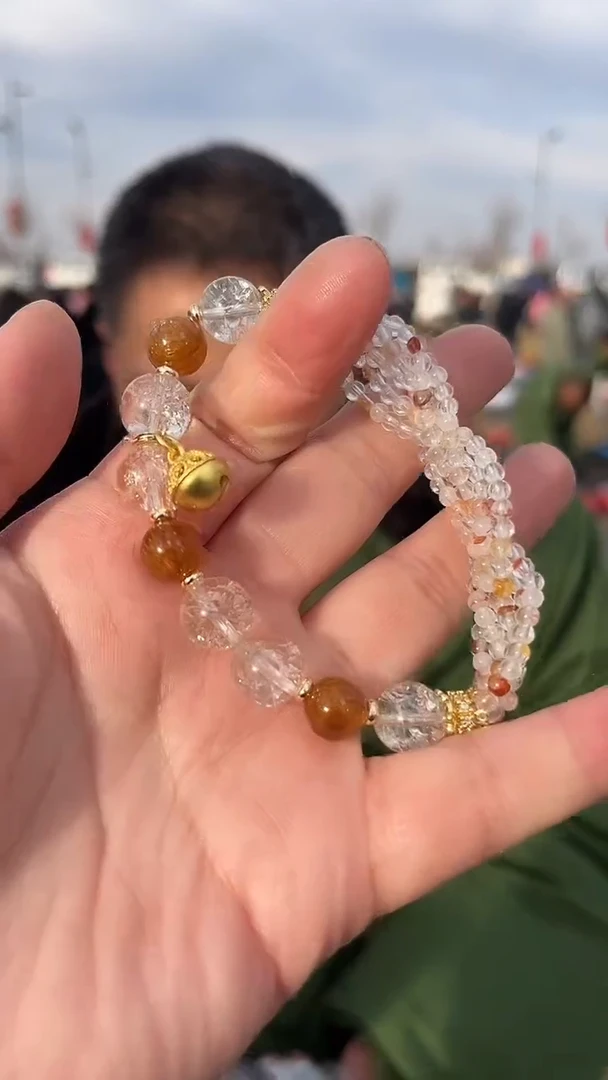 【闪购商品】水晶手链未镶嵌天然DIY手串多样性发一10mm