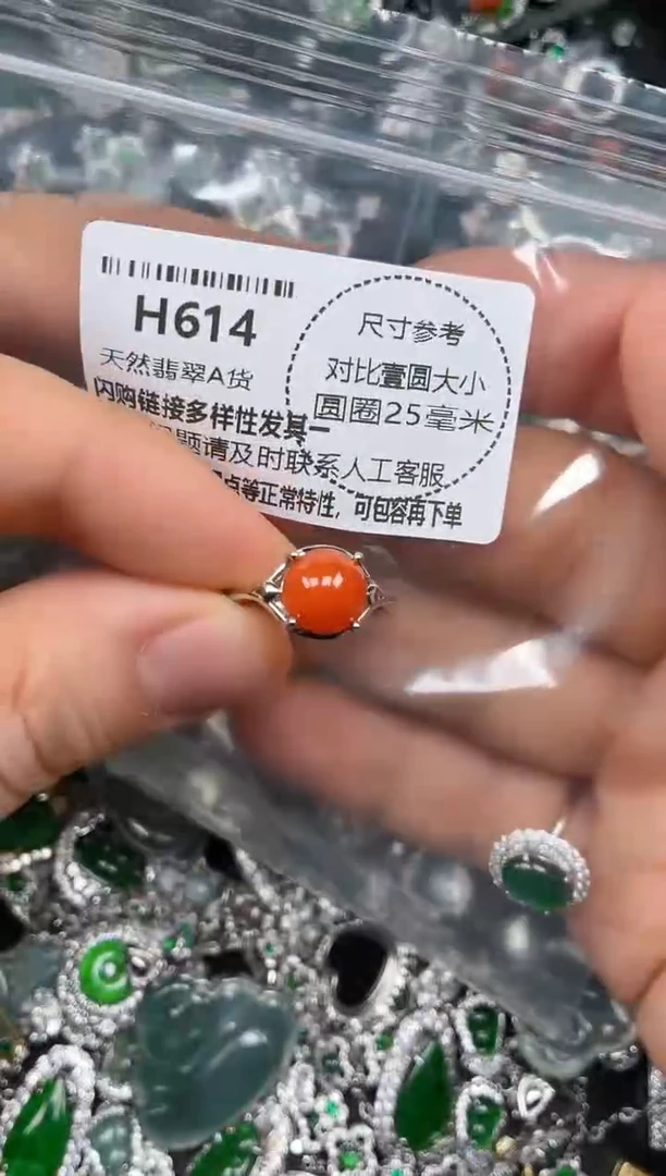 颈饰未镶嵌翡翠H614戒指
