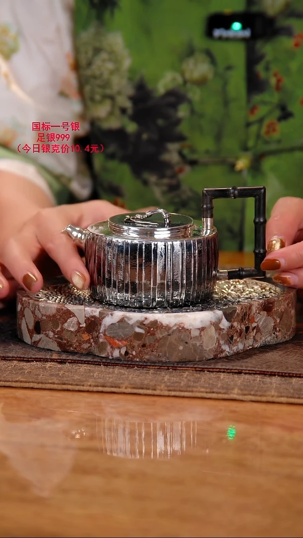 盛唐工坊 足银999 手工泡茶壶