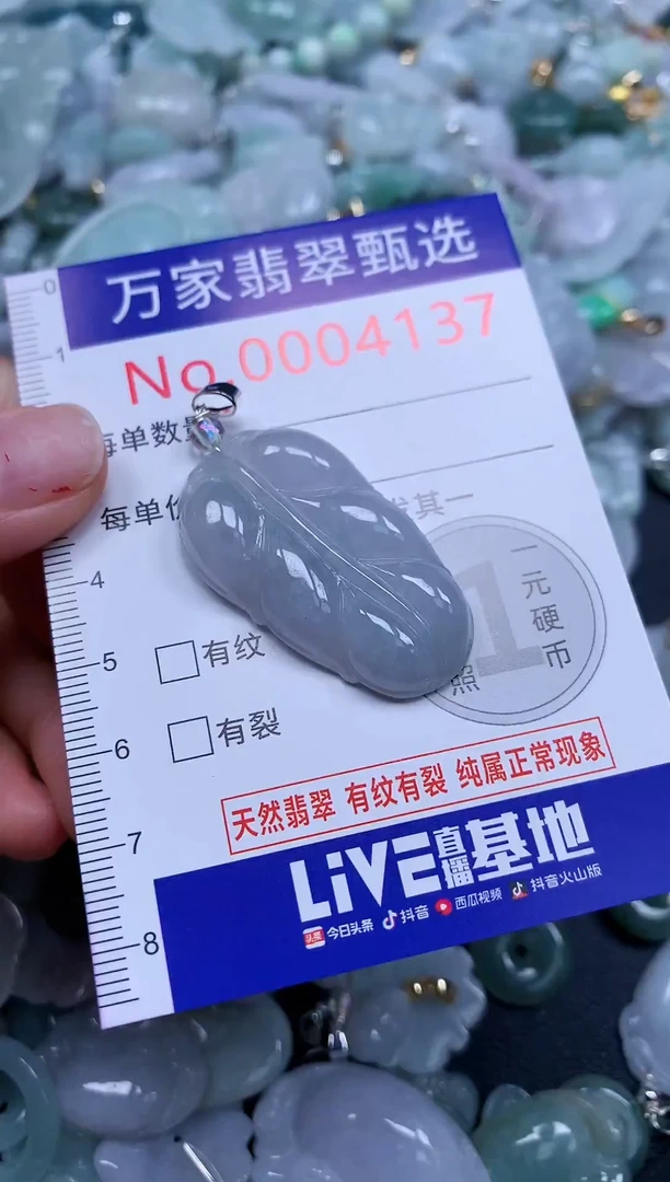吊坠(不含链)未镶嵌翡翠4137