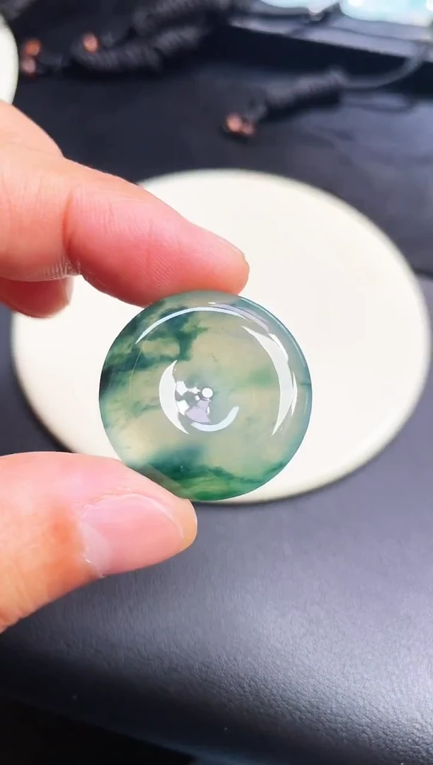 颈饰未镶嵌翡翠【51】平安扣 尺寸 27.6   6.2mm